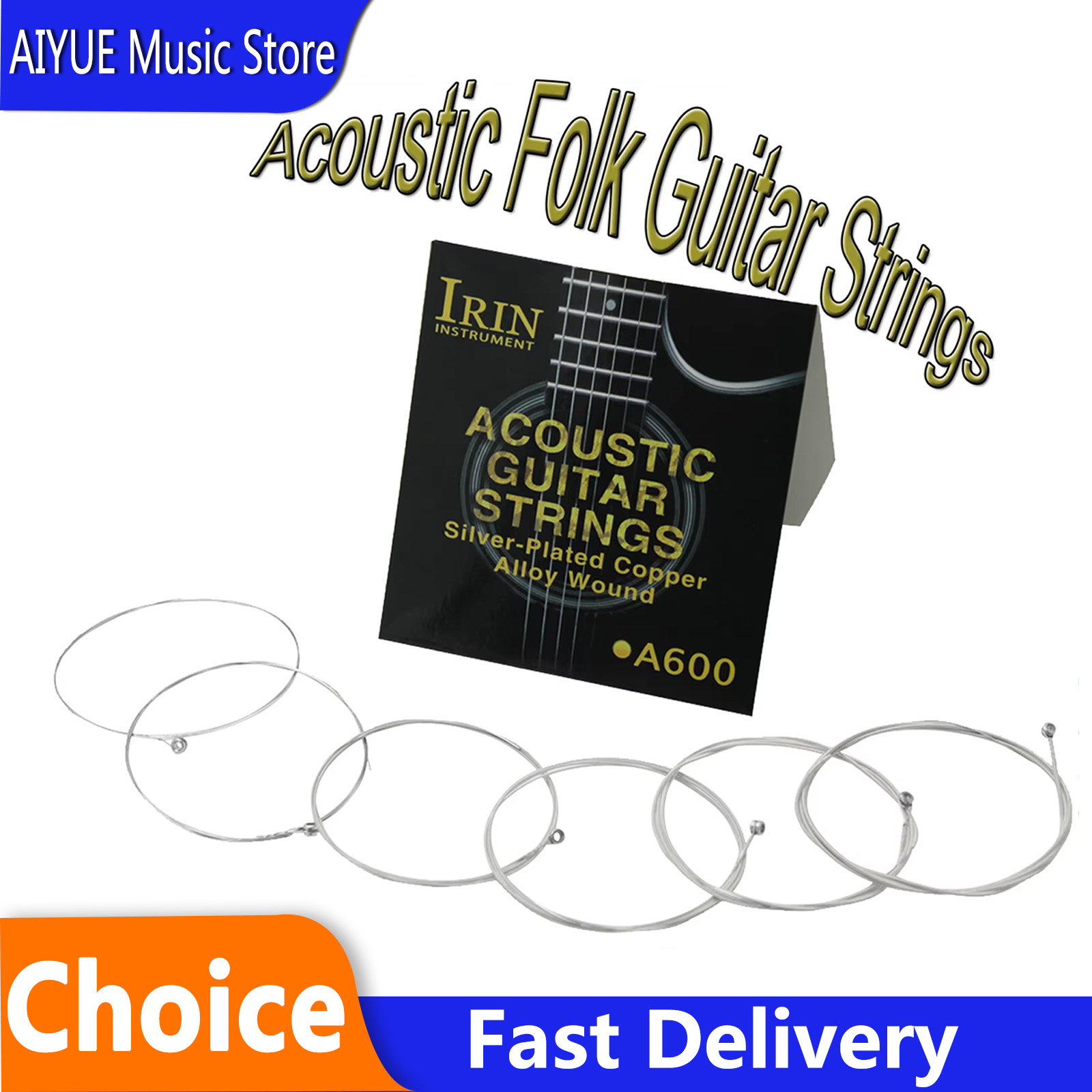 Musical Instrument Strings - أوتار جيتار فولك أكوستيك IRIN A600،