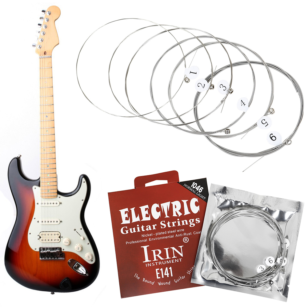 Musical Instrument Strings - مجموعة أوتار جيتار كهربائي معدنية من