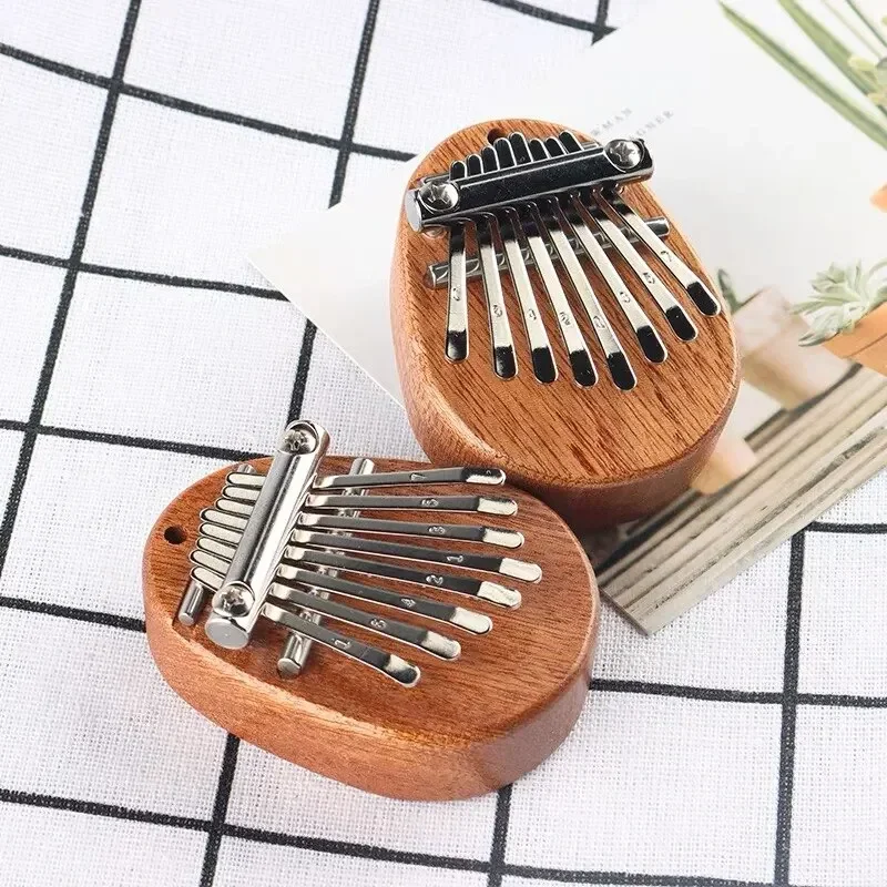 Musical Instrument For Beginners - بيانو إصبع خشبي صغير بـ 8