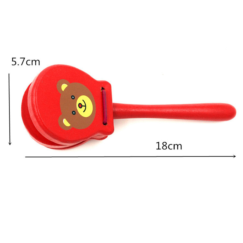 3 قطع من الكاستانيت الخشبية، أ - مراجعة Musical Instrument Clapper وسعره