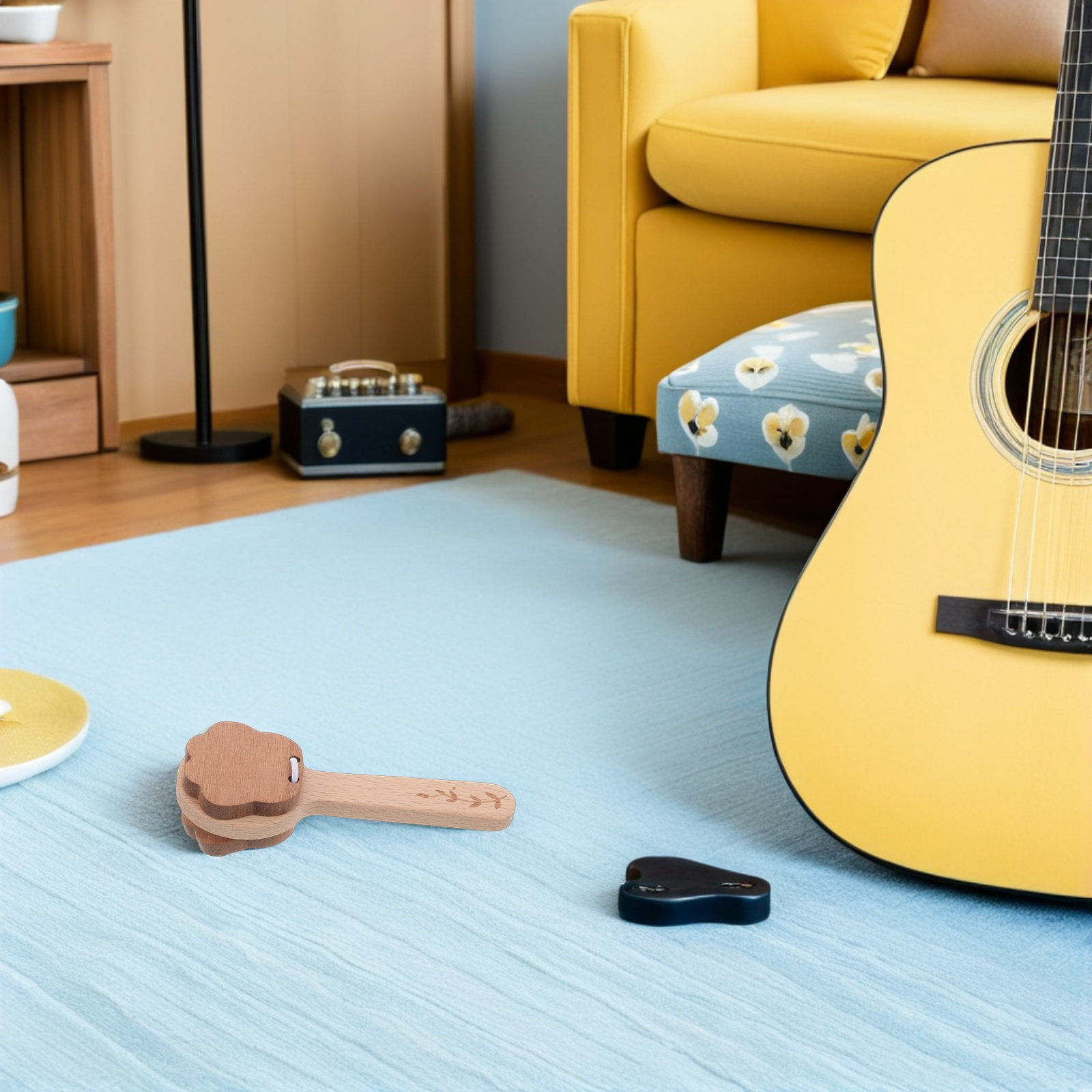 قطعتان من الكاستنيت الخشبي على - مراجعة Musical Instrument Clapper وسعره