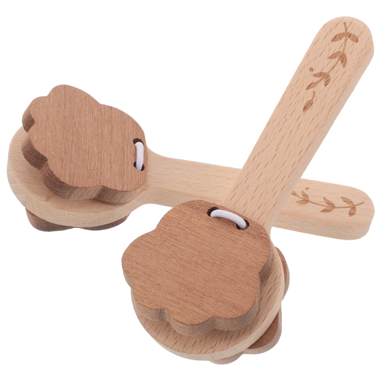 قطعتان من الكاستنيت الخشبي على - مراجعة Musical Instrument Clapper وسعره