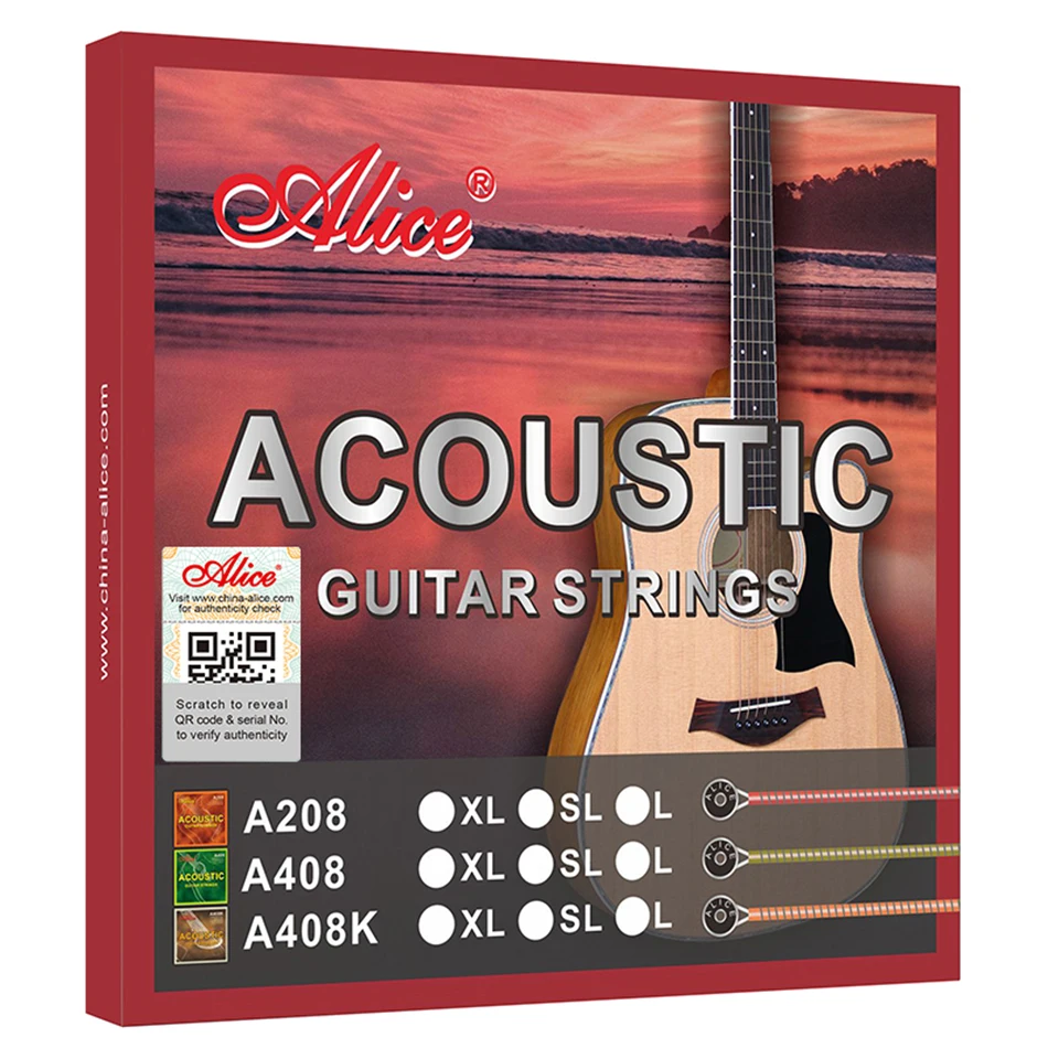 أليس A408 مجموعة كاملة الغيتار - مراجعة Musical Instrument Strings وسعره