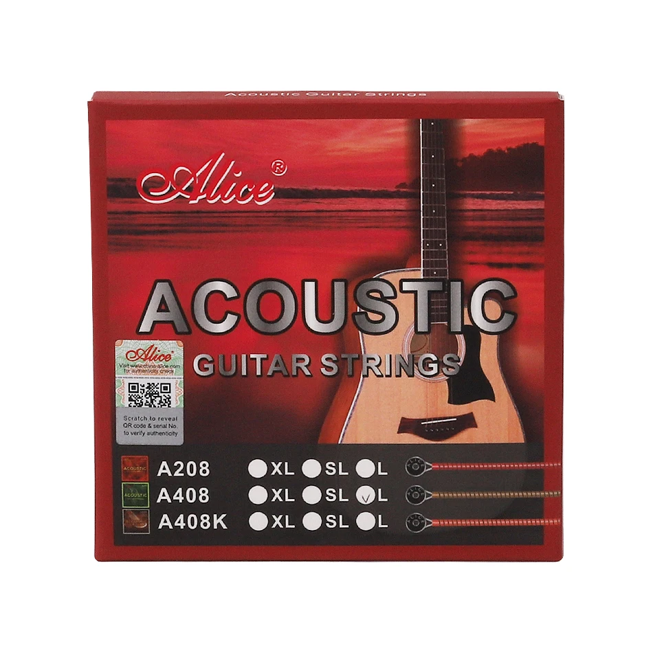 أليس A408 مجموعة كاملة الغيتار - مراجعة Musical Instrument Strings وسعره