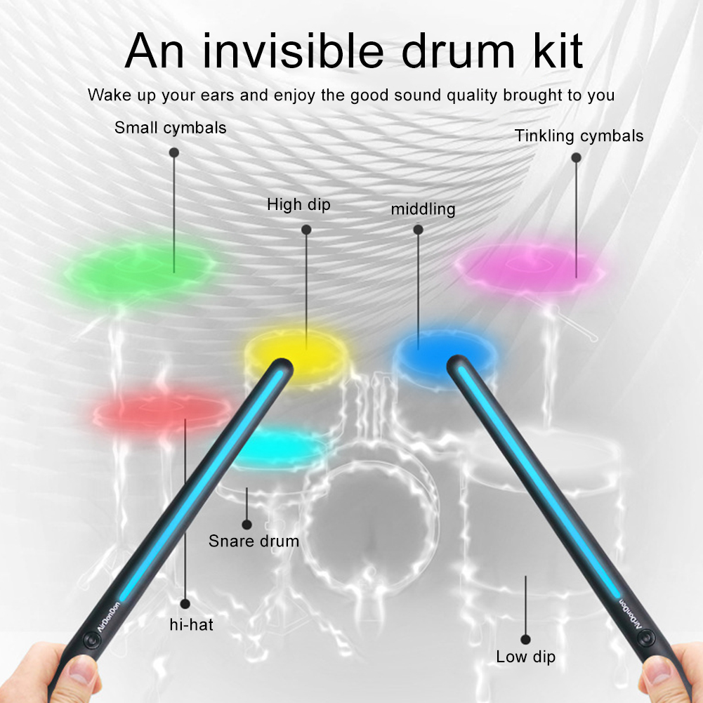 مجموعة طبول هوائية محمولة، محو - مراجعة Musical Instrument Virtual وسعره
